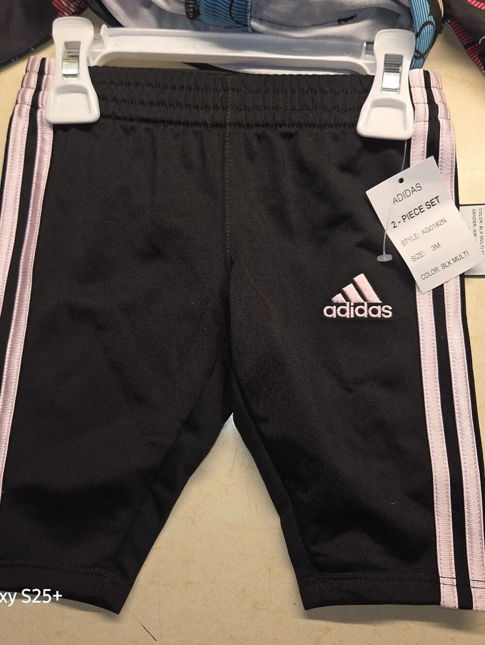 Adidas 3 Month Girls Track Suit Floral Multi Colored NWT MSRP $44.00